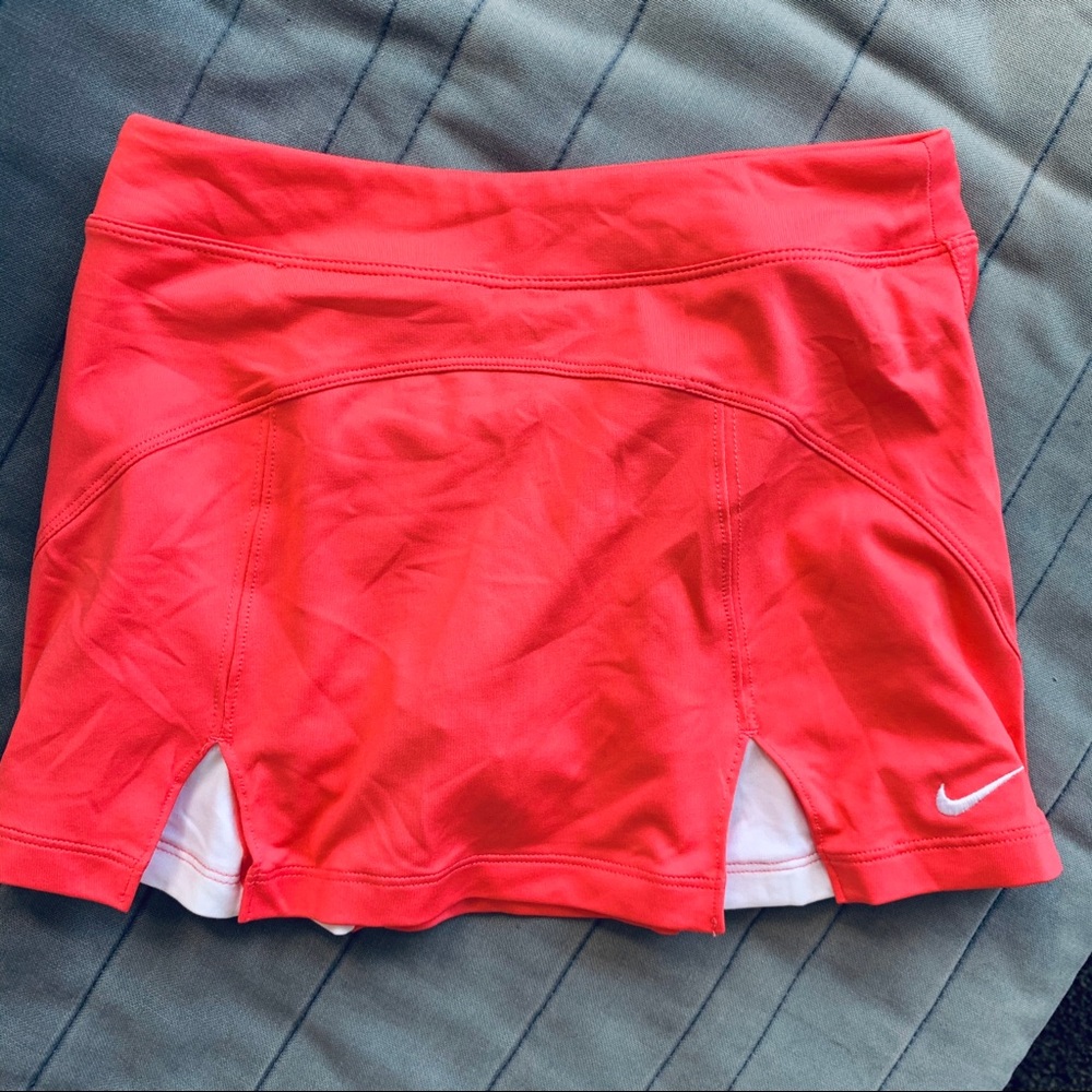 Nike Neon Orange Tennis Skort Size Small
